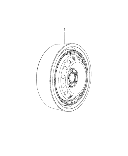 2019 Chrysler Pacifica Spare Tire of Wheels Diagram