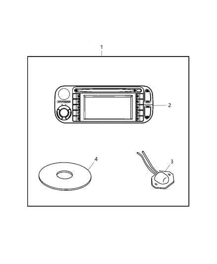 2004 Dodge Caravan Navigation Kit Diagram 1 - Thumbnail