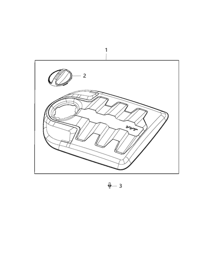 2018 Jeep Cherokee Engine Cover Diagram for 4627815AC
