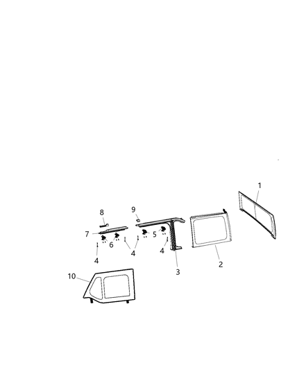 2021 Jeep Wrangler Convertible Top Diagram 4 - Thumbnail