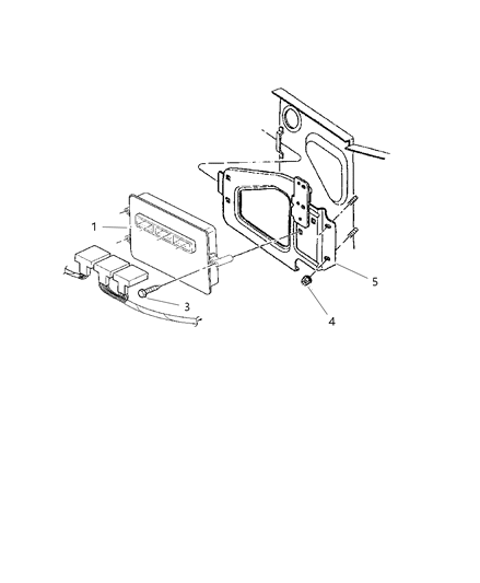 2000 Dodge Ram 2500 Regular Cab Single Board Engine Controller Diagram