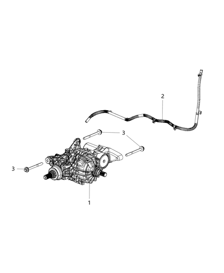 2018 Jeep Compass Differential Rear Axle Diagram for 68292765AC