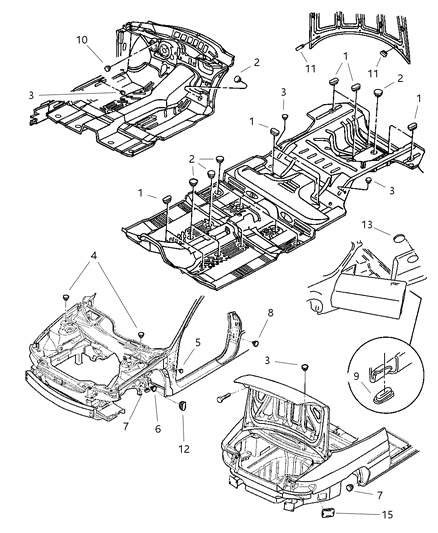 1999 Chrysler Sebring Plug Front Suspension .313 Diameter Diagram for 35026595