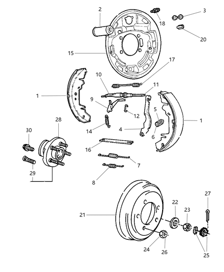 2004 Chrysler Town & Country Wheel Nut, Bright Silver Quartz, Front Diagram for 6504672