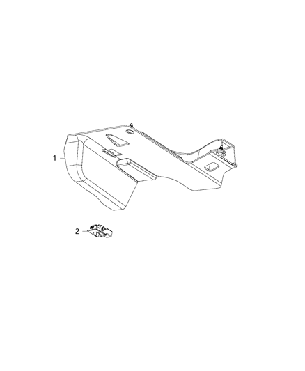2020 Chrysler 300 Lamps, Interior Diagram 5 - Thumbnail