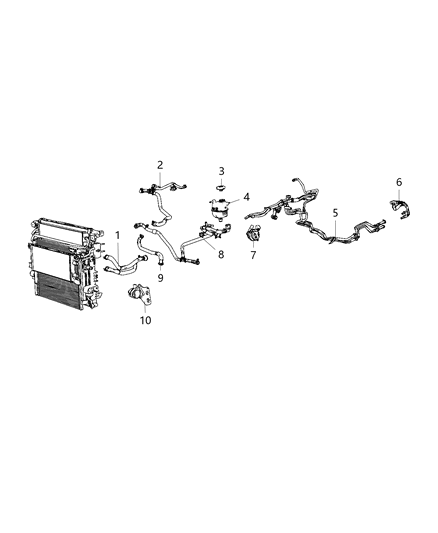 2019 Jeep Wrangler Auxiliary Coolant System Diagram 2 - Thumbnail