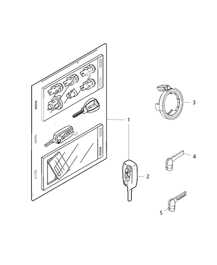 2016 Ram ProMaster City Key Blank With Transmitter Diagram for 68269686AA