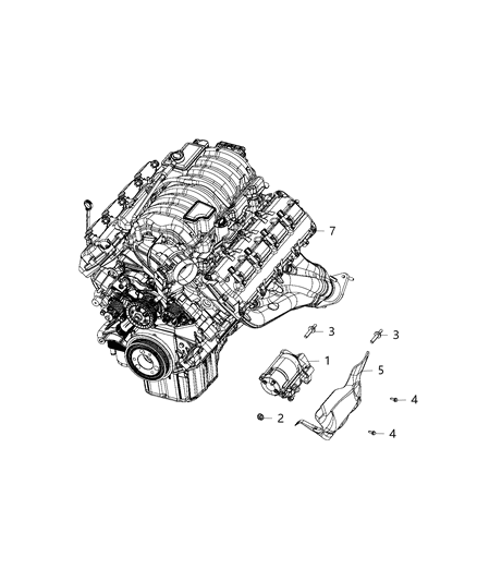 2020 Chrysler 300 Starter & Related Parts Diagram 2 - Thumbnail
