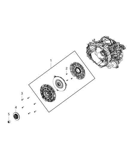 2012 Dodge Dart Clutch Kit Dual Dry Clutch Transmission Diagram for 68159572AA