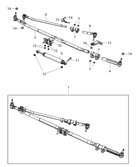 2012 Ram 3500 Pickup Steering Linkage Diagram