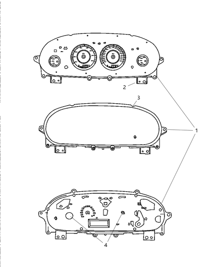2006 Chrysler Sebring Instrument Cluster Diagram for 4602469AB