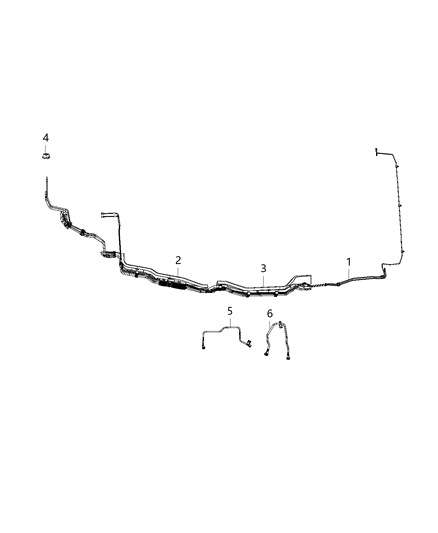 2020 Chrysler Voyager Fuel Lines/Tubes And Related Parts Diagram 1 - Thumbnail