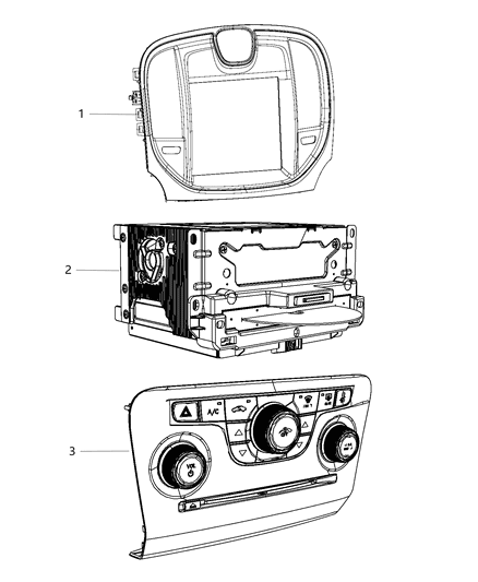 2014 Chrysler 300 Radio Diagram for 56054451AA