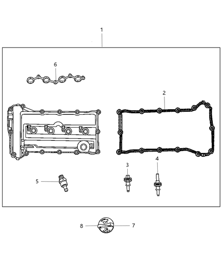 2010 Chrysler Sebring Cylinder Head & Cover Diagram 2 - Thumbnail