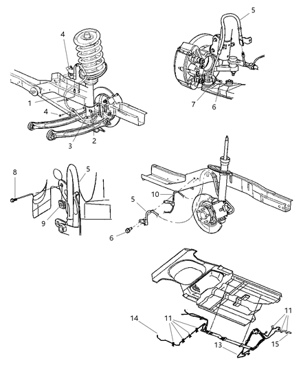 2000 Dodge Neon Hose Brake Diagram for 4509809AB