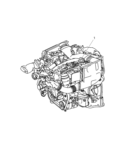 2008 Dodge Sprinter 3500 Engine Assembly & Identification Diagram 1 - Thumbnail
