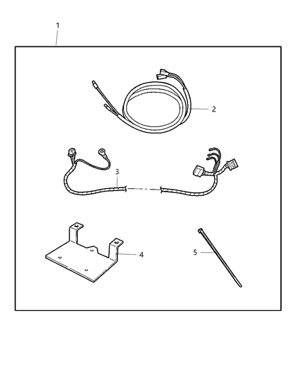 2007 Dodge Ram 3500 Pickup Install Kit - Satellite Receiver Diagram