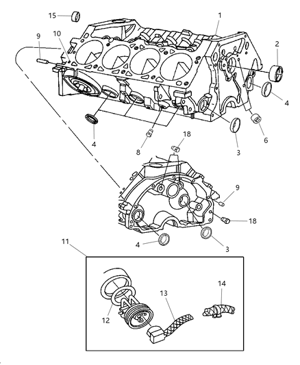 2003 Dodge Ram Van Heating Unit Diagram for 4798276AC
