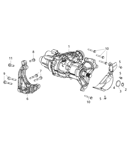 2020 Jeep Compass Power Transfer Unit Assembly Diagram 1 - Thumbnail