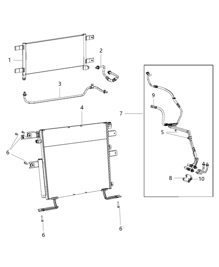 2013 Ram 2500 Valve Cooler Bypass Diagram for 68186711AA
