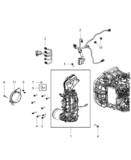 2012 Dodge Dart Vent Transmission Vent Diagram for 68159573AA