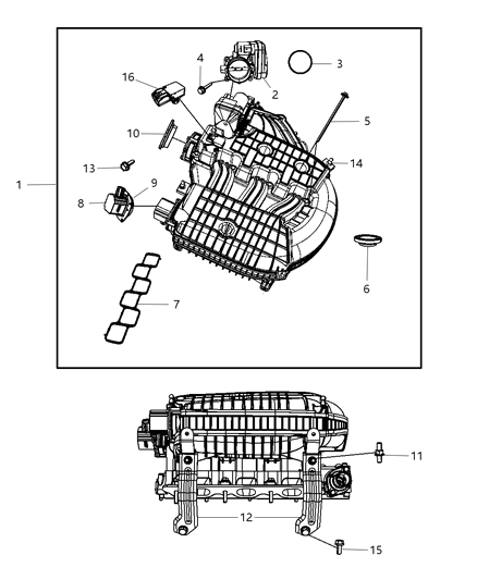 2010 Dodge Grand Caravan Intake Manifold Diagram 6 - Thumbnail
