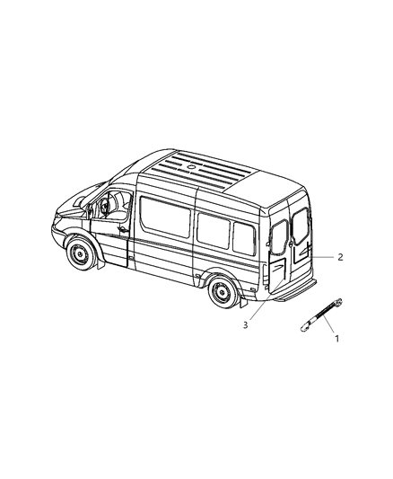 2008 Dodge Sprinter 3500 Wiring Door, Deck Lid, And Liftgate Diagram 2 - Thumbnail
