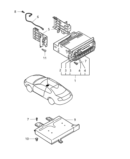 2005 Chrysler Sebring Coupe Radios Diagram