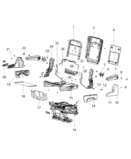 2014 Ram C/V Second Row - Quad Diagram 1 - Thumbnail