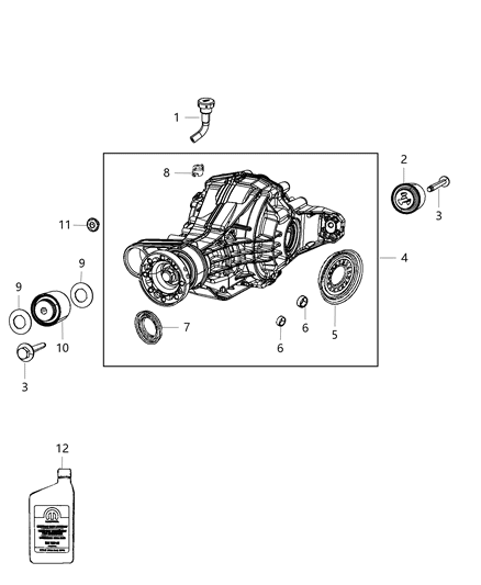 2015 Dodge Durango Axle Assembly And Components Diagram 2 - Thumbnail