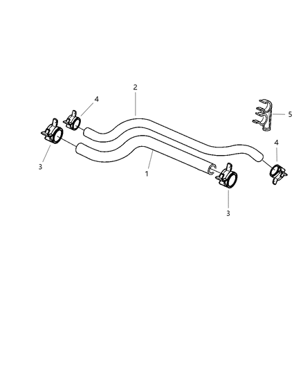 1998 Jeep Wrangler Heater Hoses Diagram 2 - Thumbnail