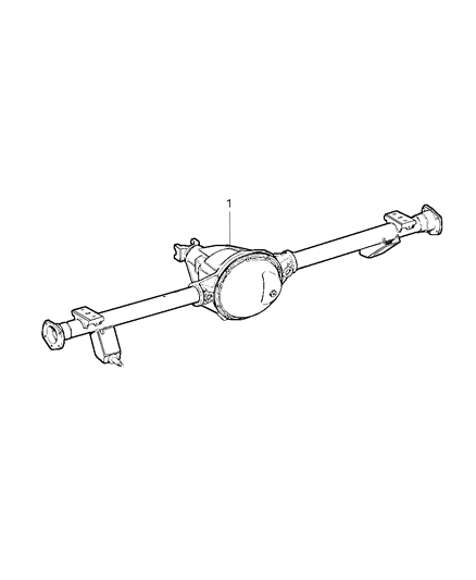 2000 Jeep Cherokee Axle Assembly, Rear Diagram 2 - Thumbnail