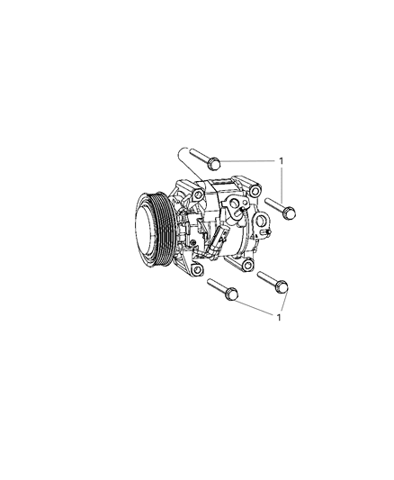 2013 Dodge Avenger A/C Compressor Mounting Diagram 2 - Thumbnail