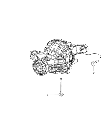 2017 Chrysler 300 Differential Rear Axle Diagram for 68269917AE