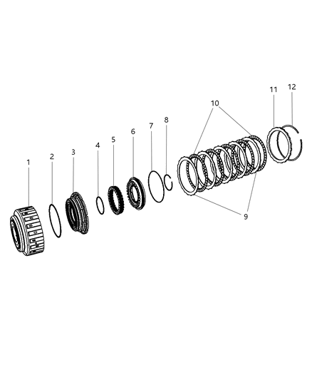 2010 Dodge Ram 3500 Cab Chassis K2 Clutch Assembly Diagram