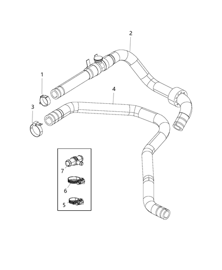 2020 Ram ProMaster 2500 Heater Plumbing Diagram 1 - Thumbnail