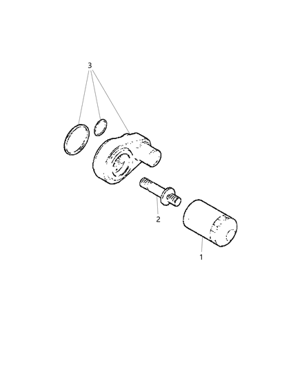 2021 Ram ProMaster 2500 Engine Oil, Engine Oil Filter, Adapter/Cooler And Splashguard Diagram 1 - Thumbnail