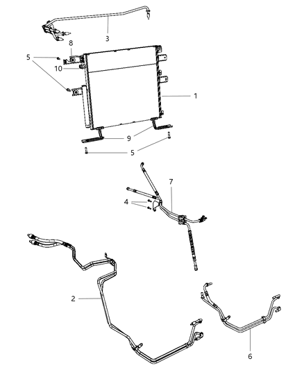 2012 Ram 2500 Cooler Line Diagram for 68078244AA