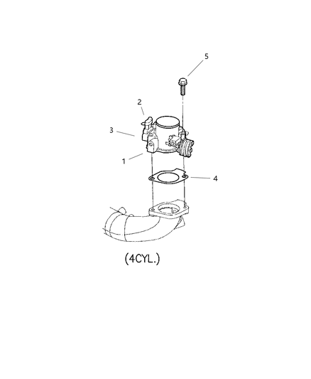 2000 Dodge Caravan Throttle Body Diagram 1 - Thumbnail
