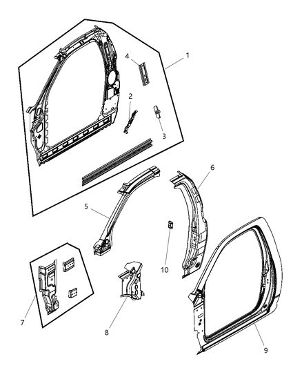 2014 Ram 3500 Cab Chassis Front Aperture Panel Diagram 2 - Thumbnail