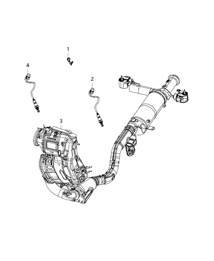 2019 Jeep Cherokee Sensors, Oxygen Diagram 2 - Thumbnail