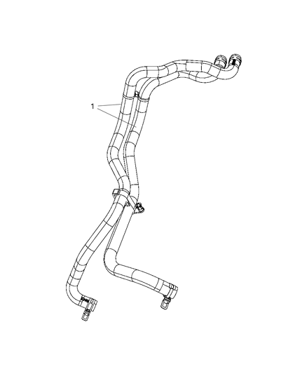 2007 Jeep Wrangler Heater Hoses Diagram 2 - Thumbnail