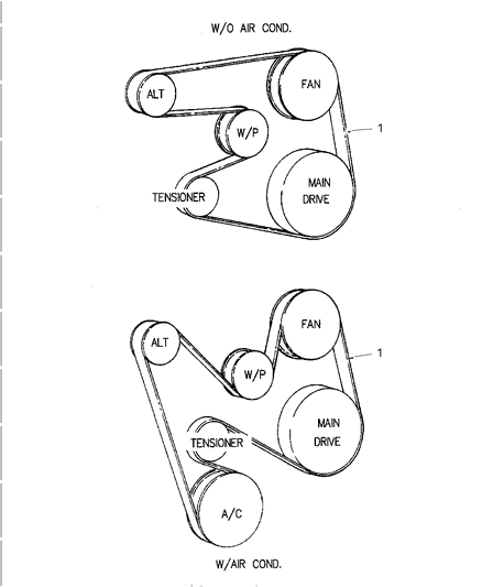 2002 Dodge Ram 2500 Regular Cab Drive Belts Diagram 3 - Thumbnail