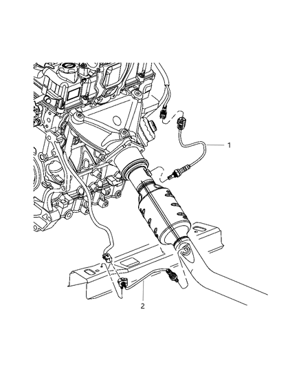 2014 Dodge Journey Oxygen Sensors Diagram 1 - Thumbnail