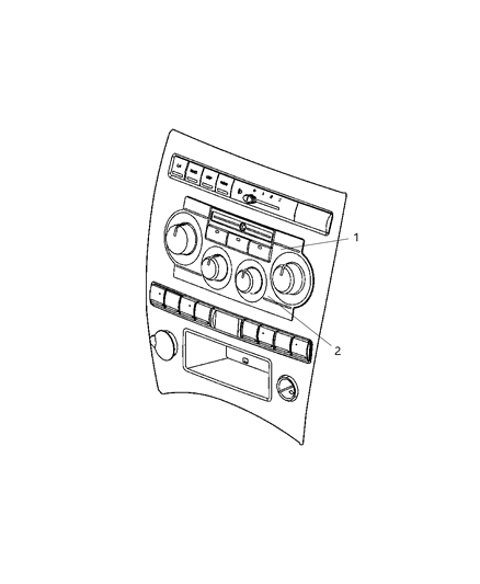 2008 Jeep Grand Cherokee Control Auto Temperature Control Diagram for 55111877AC
