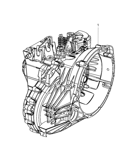 2008 Dodge Caliber Transmission / Transaxle Assembly of Manual Transmission Diagram 1 - Thumbnail