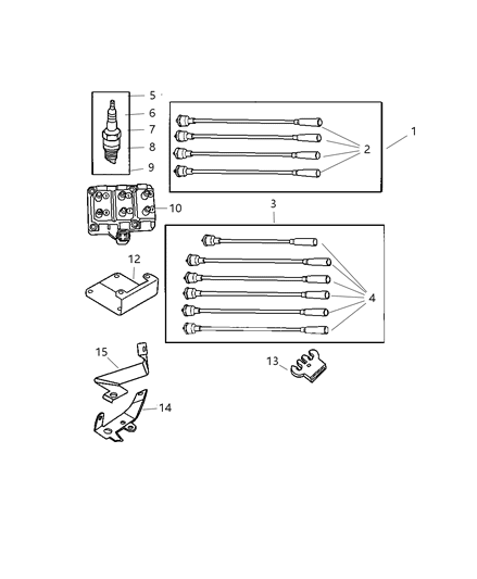 2005 Dodge Grand Caravan Spark Plug Lztr4A-11 Diagram for SPLZTR4A11