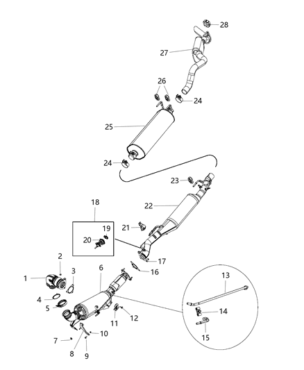 2015 Ram 1500 Exhaust System Diagram 4 - Thumbnail