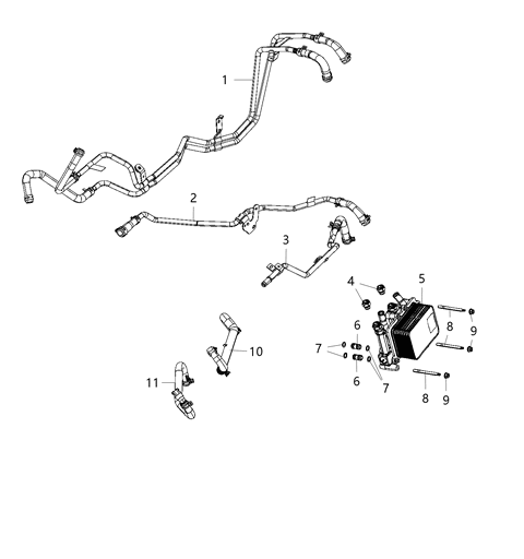2021 Ram 1500 Alternator Stud Diagram for 6512596AA