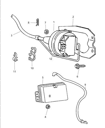 1999 Dodge Ram 1500 Quad & Club Cab Speed Control Diagram